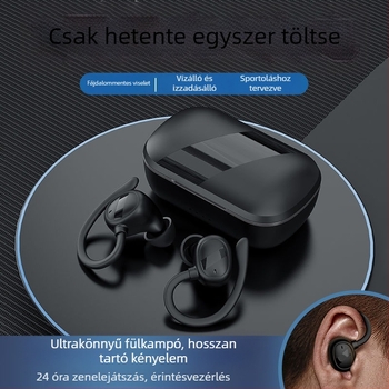 Sportos Bluetooth fülhallgató fülhorgos kivitelben, kényelmes viselet, esésálló, hívásoknál zajcsökkentés és hosszú akkumulátor-üzemidő