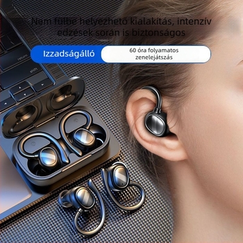 Sportos Bluetooth fülhallgató fülhorgos kivitelben, kényelmes viselet, esésálló, hívásoknál zajcsökkentés és hosszú akkumulátor-üzemidő