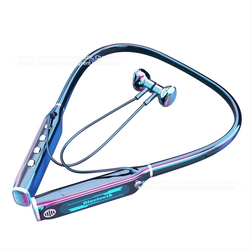 V9 Bluetooth nyakpántos sport fülhallgató, erős basszus, zajcsökkentés, hosszú üzemidő