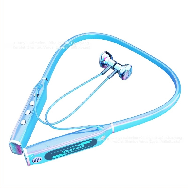 V9 Bluetooth nyakpántos sport fülhallgató, erős basszus, zajcsökkentés, hosszú üzemidő