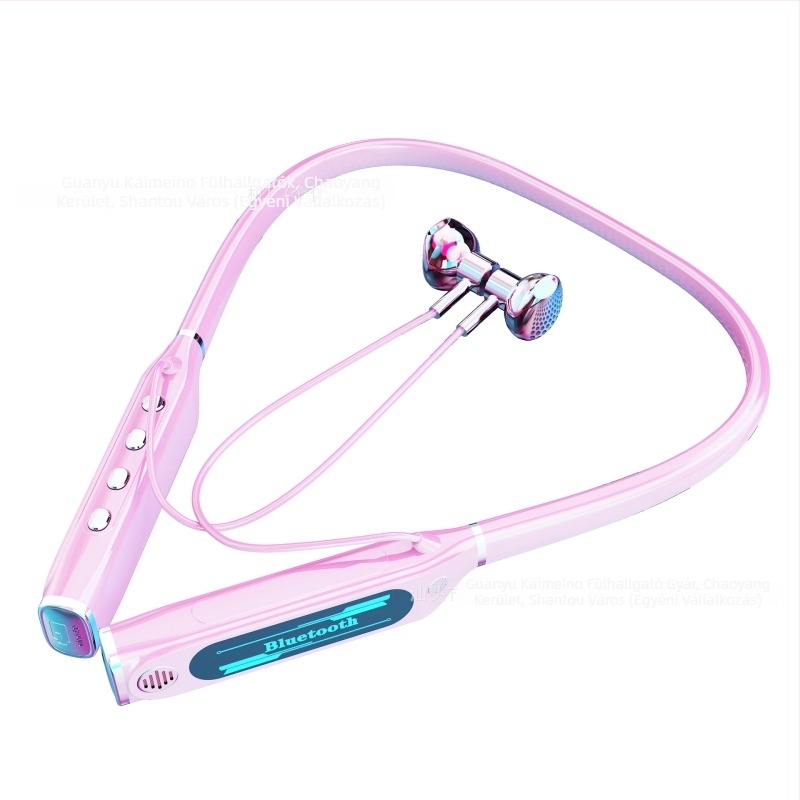 V9 Bluetooth nyakpántos sport fülhallgató, erős basszus, zajcsökkentés, hosszú üzemidő