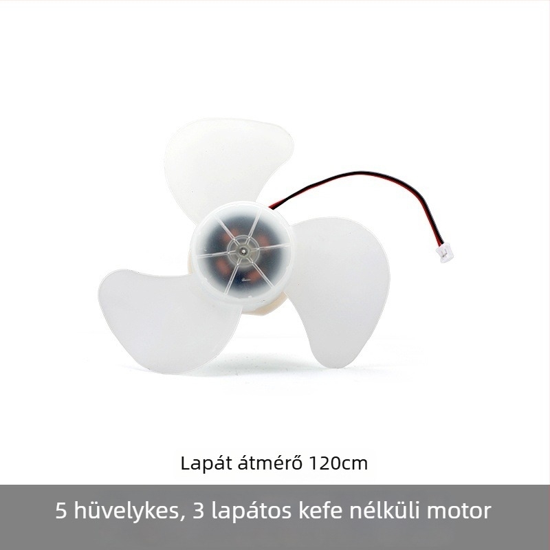 5 hüvelykes, 3-lapátos brushless motor készlet, kézi kis ventilátorhoz, mini ventilátorhoz, csendes motor