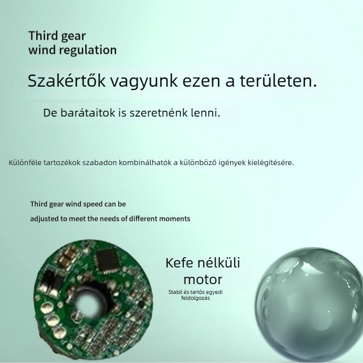 Kézi ventilátorhoz tartozó szénkefe nélküli motor, nagy sebesség
