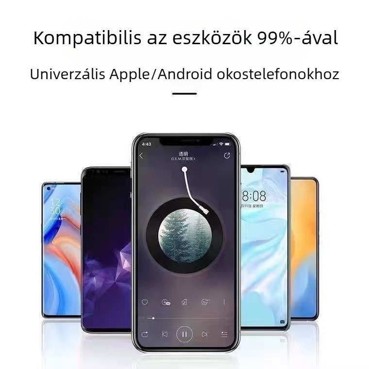 Pro5S TWS Bluetooth fülhallgatók, mini méret, elegáns dizájn