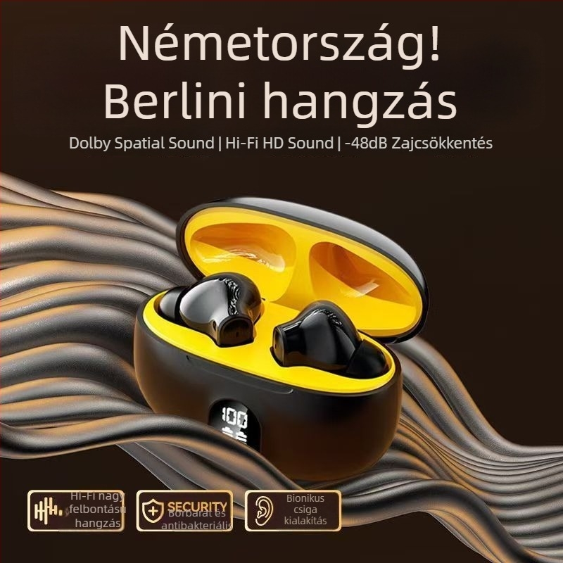 2025-ös új vezeték nélküli in-ear Bluetooth fülhallgató sporthoz, zajszűrés és kiváló hangzás