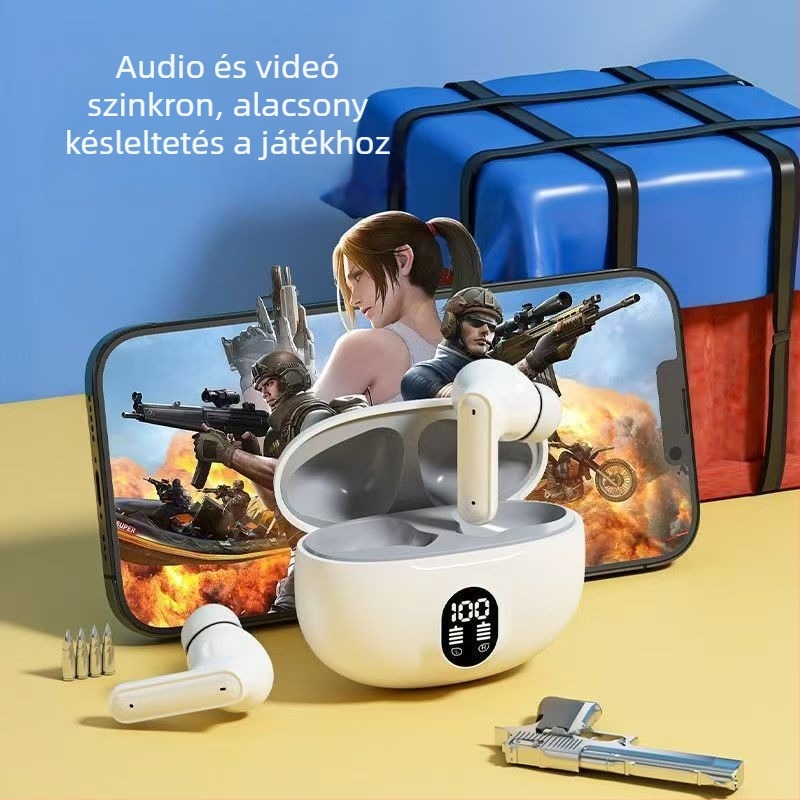 2025-ös új vezeték nélküli in-ear Bluetooth fülhallgató sporthoz, zajszűrés és kiváló hangzás
