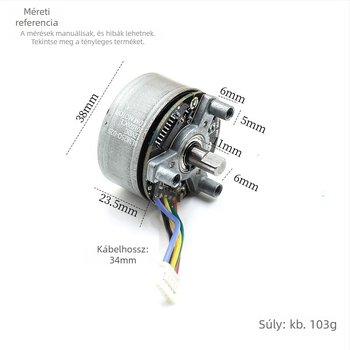 BL3825 Fascia Gun motor – Külső rotoros, DC motor, 12V, 3800 RPM, magas nyomaték, mini méret