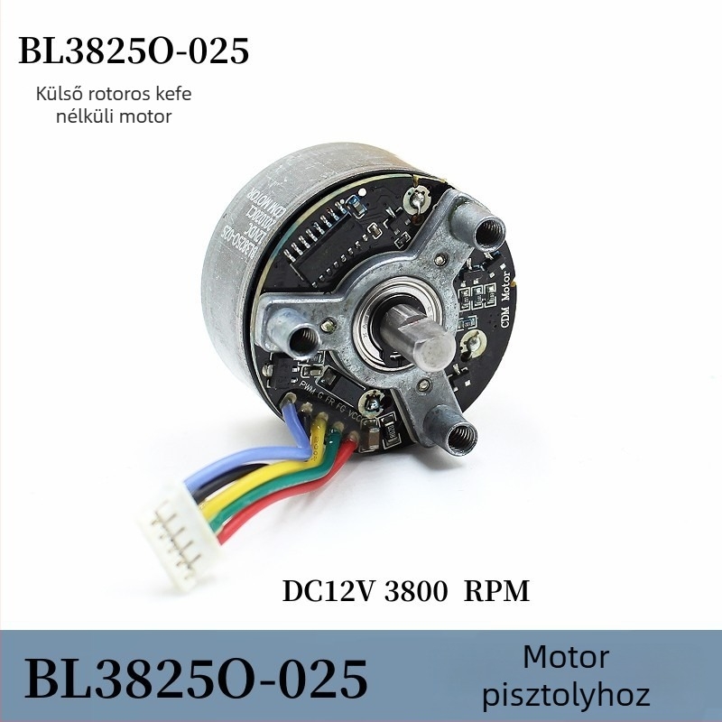 BL3825 Fascia Gun motor – Külső rotoros, DC motor, 12V, 3800 RPM, magas nyomaték, mini méret