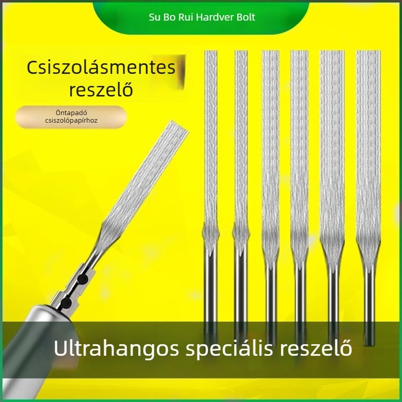 Pneumatikus ultrahangos reszelő formák polírozására – szemcsementes felülethez