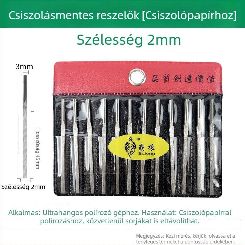 Pneumatikus ultrahangos reszelő formák polírozására – szemcsementes felülethez