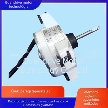 DC brushless motor műanyag tömítéssel, split típusú kültéri klímaberendezéshez, belső/külső levegőellátás, mikro csendes működés