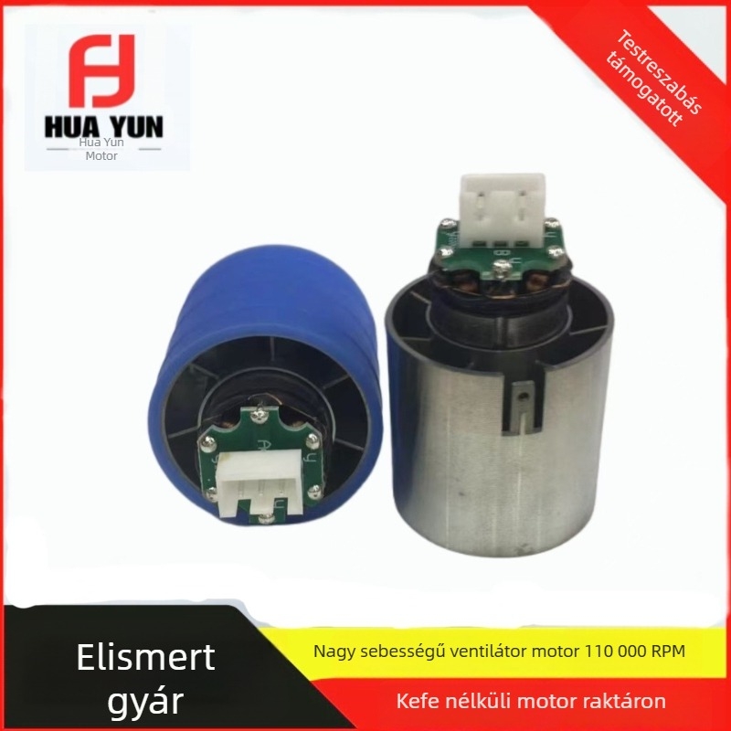 90 000 RPM-es brushless mikromotor, 7,4–12 V, nagy sebesség