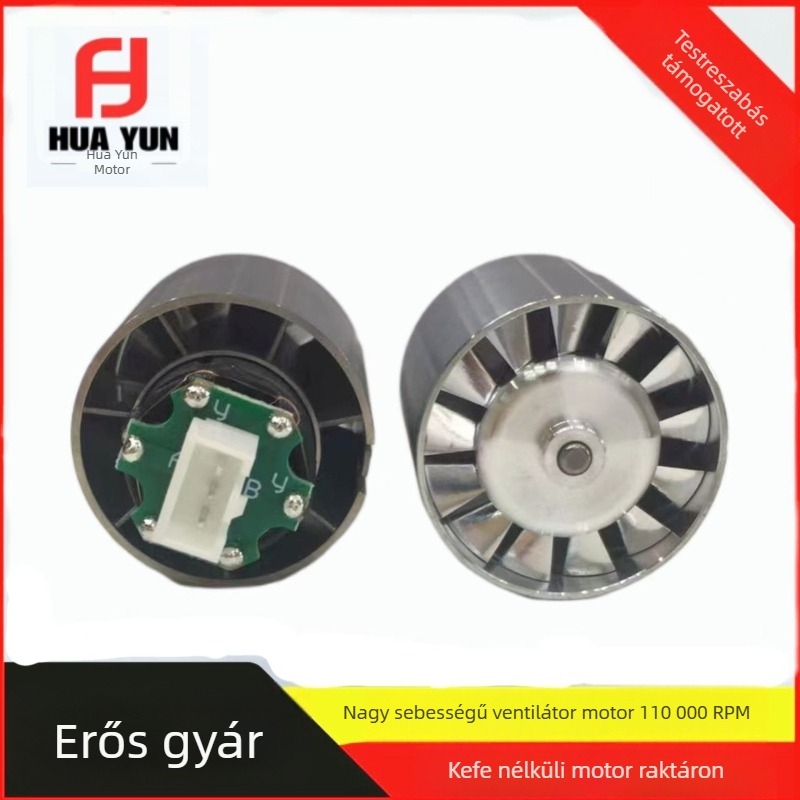 90 000 RPM-es brushless mikromotor, 7,4–12 V, nagy sebesség