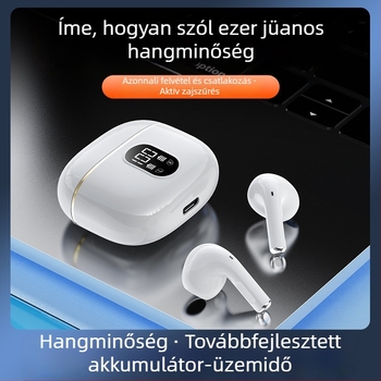 X87 in-ear Bluetooth fülhallgatók digitális kijelzős töltőtokkal, kiváló hangzás, hosszú akkumulátor-üzemidő, alacsony késleltetés