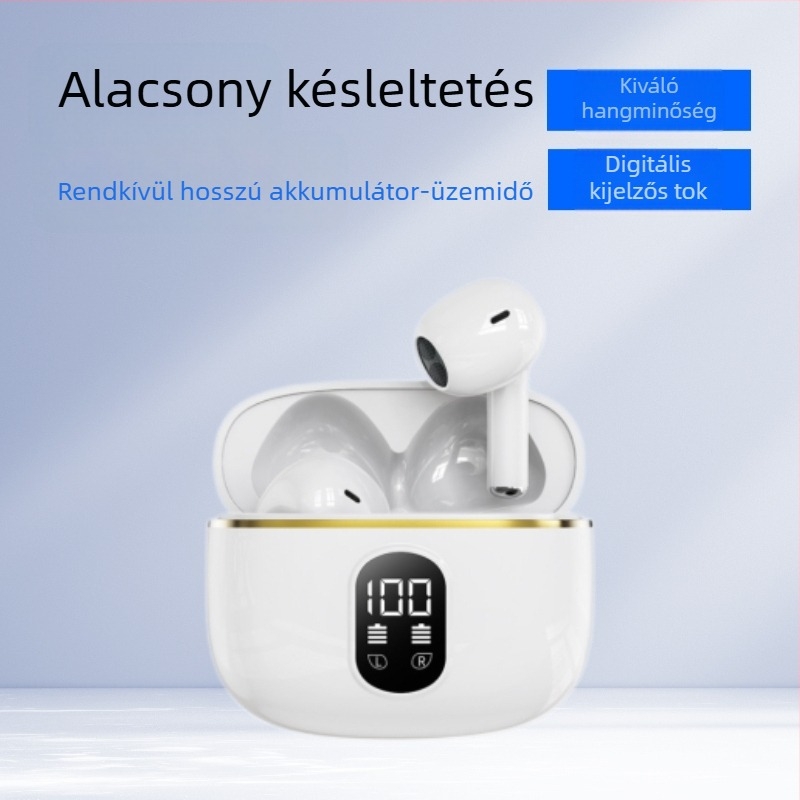 X87 in-ear Bluetooth fülhallgatók digitális kijelzős töltőtokkal, kiváló hangzás, hosszú akkumulátor-üzemidő, alacsony késleltetés