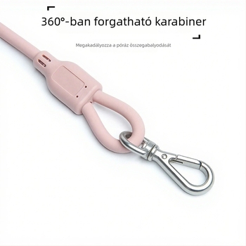 PVC-ból készült vízálló körkötél kutyapóráz, állítható