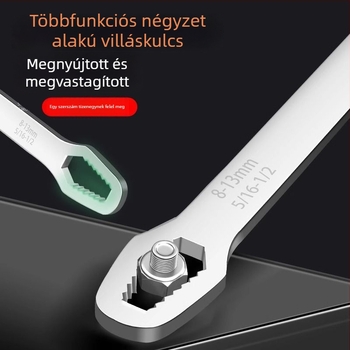Önzáró csavarkulcs szilva virág formájú, 8–24 mm, dupla fejű, univerzális kézi eszköz