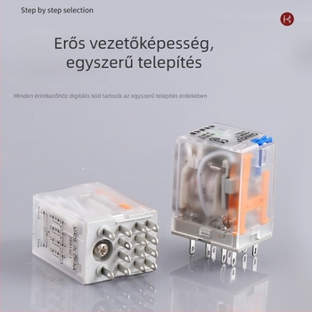 Kompakt közbenső relé HH52P-LT HH54P-LT, elektromágneses kapcsoló, 12V/24V/220V AC/DC