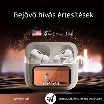 Kiemelkedő Bluetooth vezeték nélküli fülhallgatók LED-kijelzővel, kiváló hangzással és aktív zajcsökkentéssel – 2025-ös modell