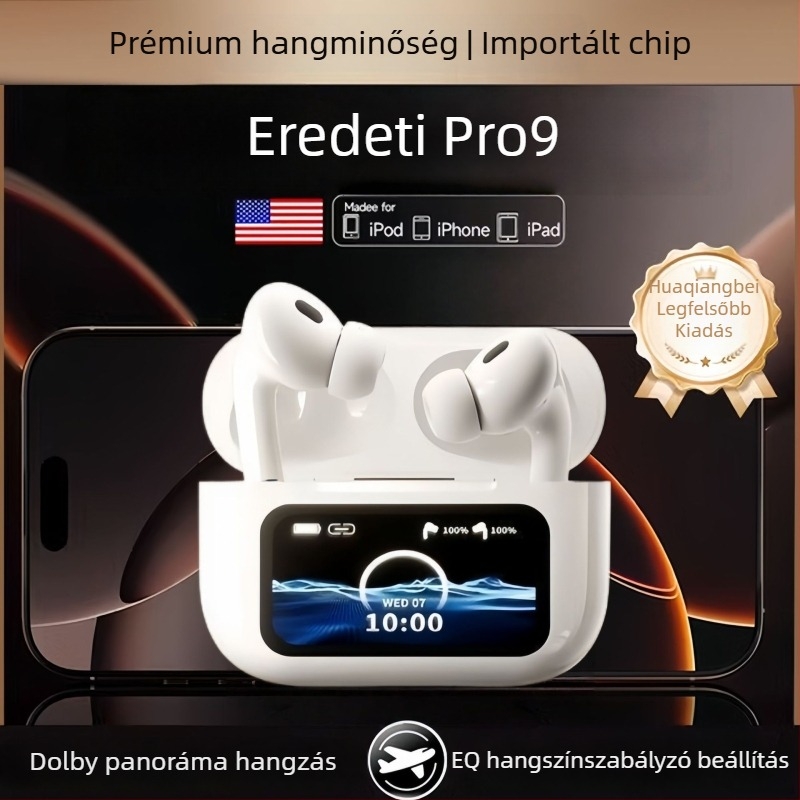 Kiemelkedő Bluetooth vezeték nélküli fülhallgatók LED-kijelzővel, kiváló hangzással és aktív zajcsökkentéssel – 2025-ös modell