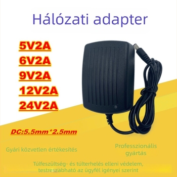 Kapcsolóüzemű tápegység, 5V/6V/9V/12V/24V, 2A-ig, terminálok beléptetésére, set-top boxokra, tabletekre és víztisztító kijelzőkre