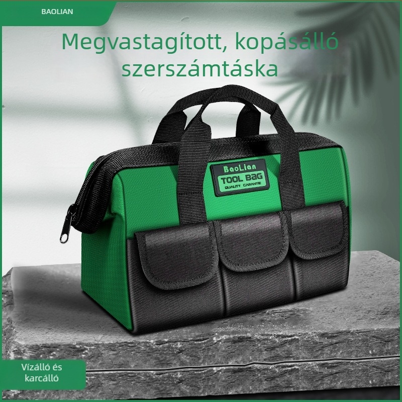 Elektromos karbantartási eszköztartó készlet kényelmes tárolással, vastag vászon, kopásálló, többfunkciós, nagy méretű.