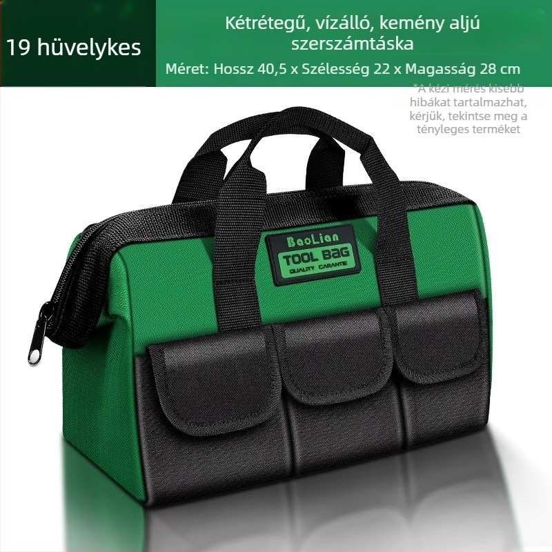 Elektromos karbantartási eszköztartó készlet kényelmes tárolással, vastag vászon, kopásálló, többfunkciós, nagy méretű.