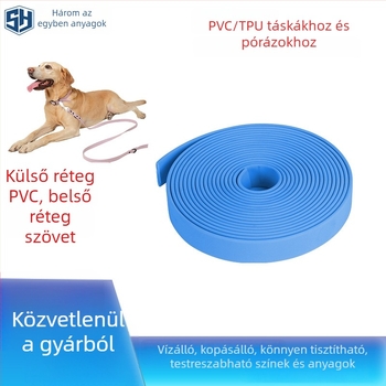 TPU állatnyakörv és póráz PVC bevonat szövettel, vízálló és kopásálló, könnyen tisztítható