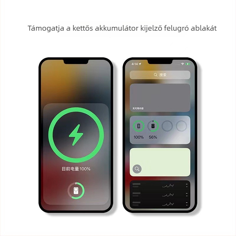 Mágneses vezeték nélküli külső akkumulátor MagSafe-kompatibilis 5000mAh