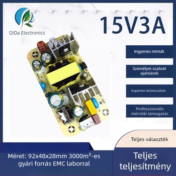 15V 3A tápegység panel, 45W kapcsoló tápegység, üres PCB, 15V DC