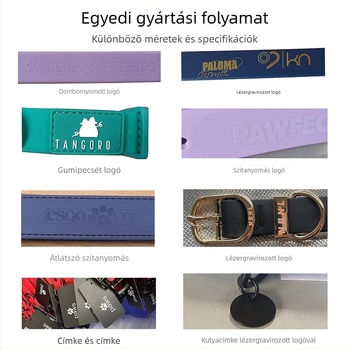 PVC kutya hám, testre szabható macaron színek, vízálló, könnyen tisztítható, nem vonzza a szőrt
