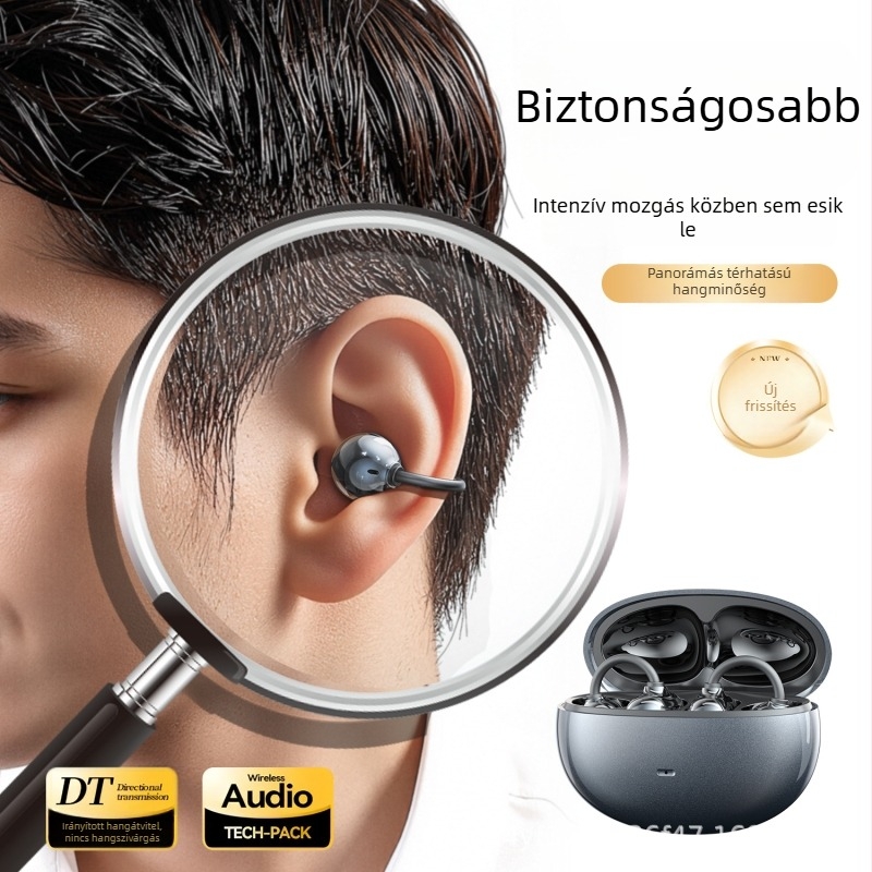 SK50 Bluetooth fül-clip fülhallgató – hosszú üzemidő, Bluetooth 6.0, egyedi modell, minimalista dizájn, IPX6