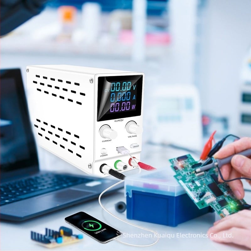 SPPS-B1203D Szabályozható DC kapcsolóüzemű tápegység encoderral és színes LCD kijelzővel