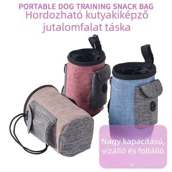 Kisállat edzés táska, zseb a jutalomfalatokkal – kültéri használatra
