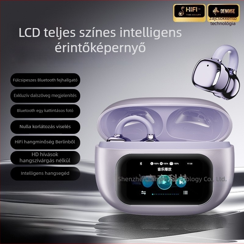 G08 Rozé arany Bluetooth fülhallgató masni alakú gyémánt csattal – clip-on vezeték nélküli sztereó