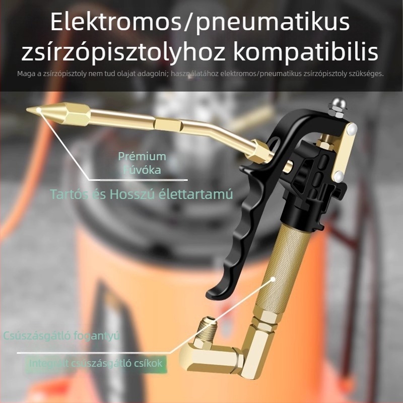 Baolian univerzális zsírzópisztoly fúvóka, magasnyomású elektromos/pneumatikus ásógéphez — olajozó fej tartozék