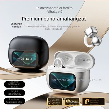 HY-C02 Bluetooth fülcsipeszes fejhallgató, nem bedugható a fülbe, intelligens színes kijelző, vezeték nélküli, hosszú üzemidő