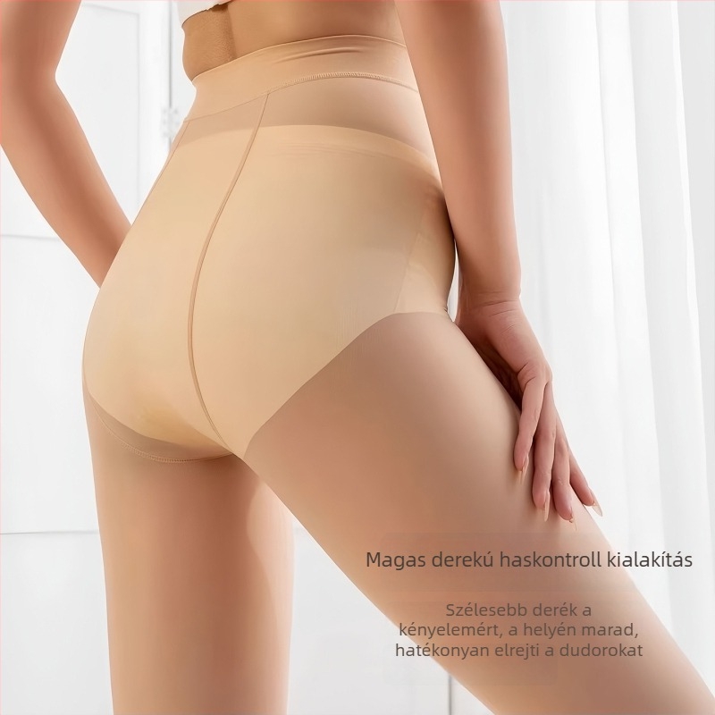 Qiwang Nylon harisnya beépített leggings-szel, hatás a szabad lábakra, bőrszín, 220D, anti-snag, vastag