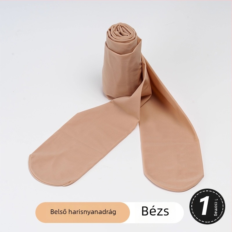 Qiwang Nylon harisnya beépített leggings-szel, hatás a szabad lábakra, bőrszín, 220D, anti-snag, vastag