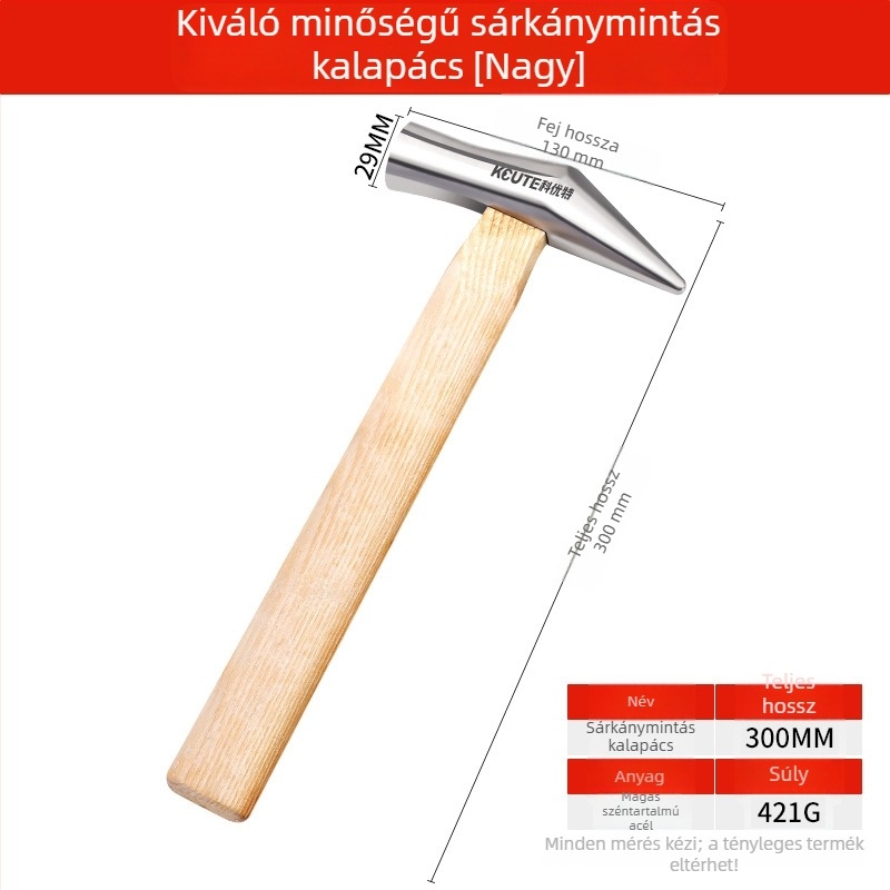 Sárkány-pikkely mintázatú textúráló kalapács ékszerek gravírozásához – vasból készült, többfunkciós kalapács arany- és ezüst karkötők számára