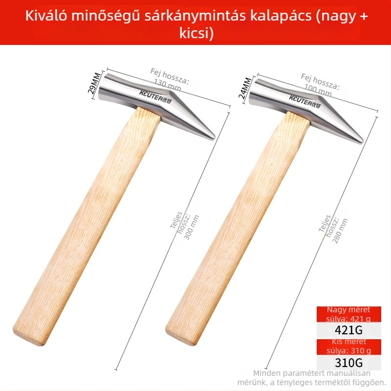Sárkány-pikkely mintázatú textúráló kalapács ékszerek gravírozásához – vasból készült, többfunkciós kalapács arany- és ezüst karkötők számára