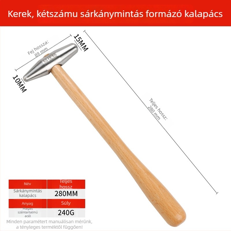 Sárkány-pikkely mintázatú textúráló kalapács ékszerek gravírozásához – vasból készült, többfunkciós kalapács arany- és ezüst karkötők számára