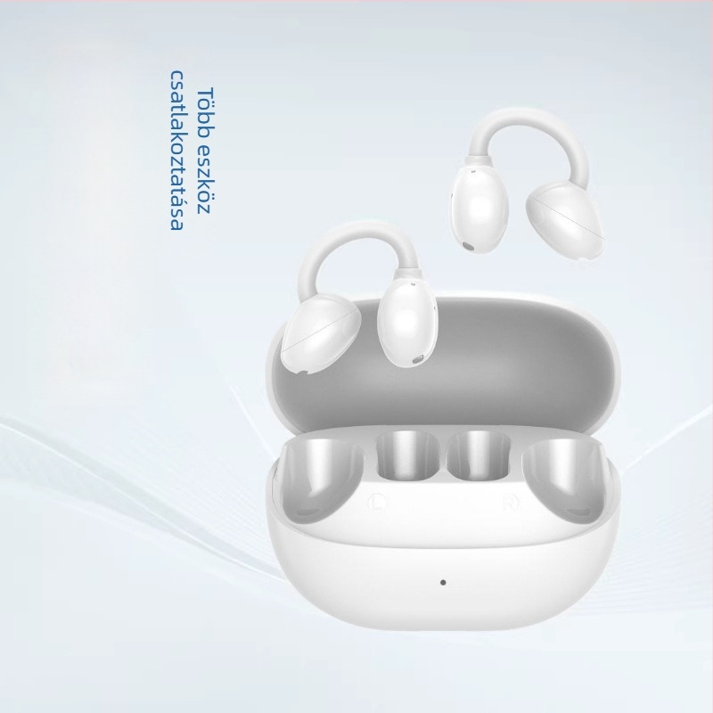 Bluetooth-klipszes fülhallgató, fél-in-ear kialakítás, kényelmes viselet, több eszközzel történő csatlakozás