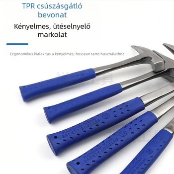 45-ös szénacél egybenyomott kalapács geológiai feltárásokhoz, kovácsolt integrált falazókalapács és ásókalapács