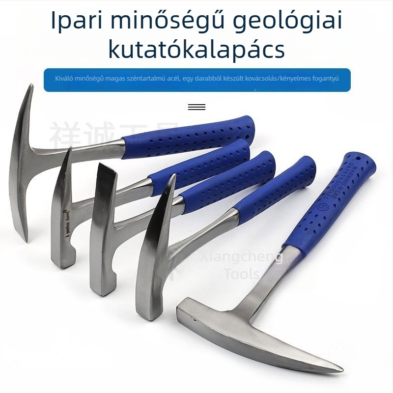 45-ös szénacél egybenyomott kalapács geológiai feltárásokhoz, kovácsolt integrált falazókalapács és ásókalapács