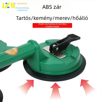 Erős, nehéz kivitelű üvegszívó korong, csempék és padlóburkolatok telepítésére, üvegajtók és ablakok kezelésére