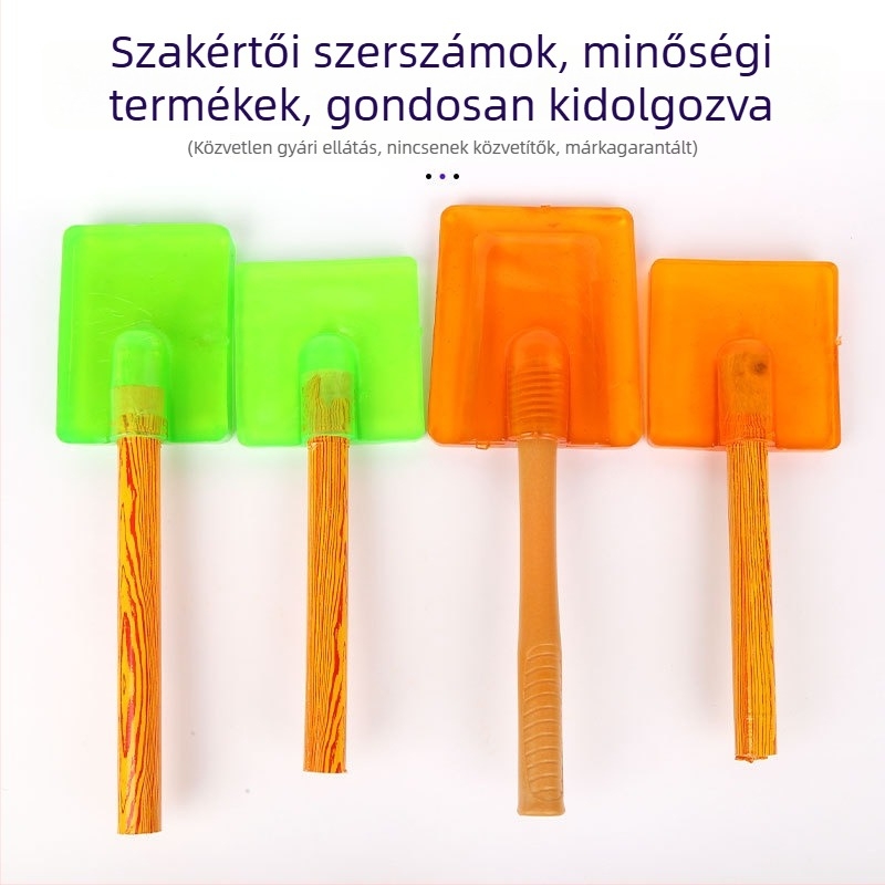 Gumi kalapács fa fogantyúval csempézéshez és kőműves munkákhoz