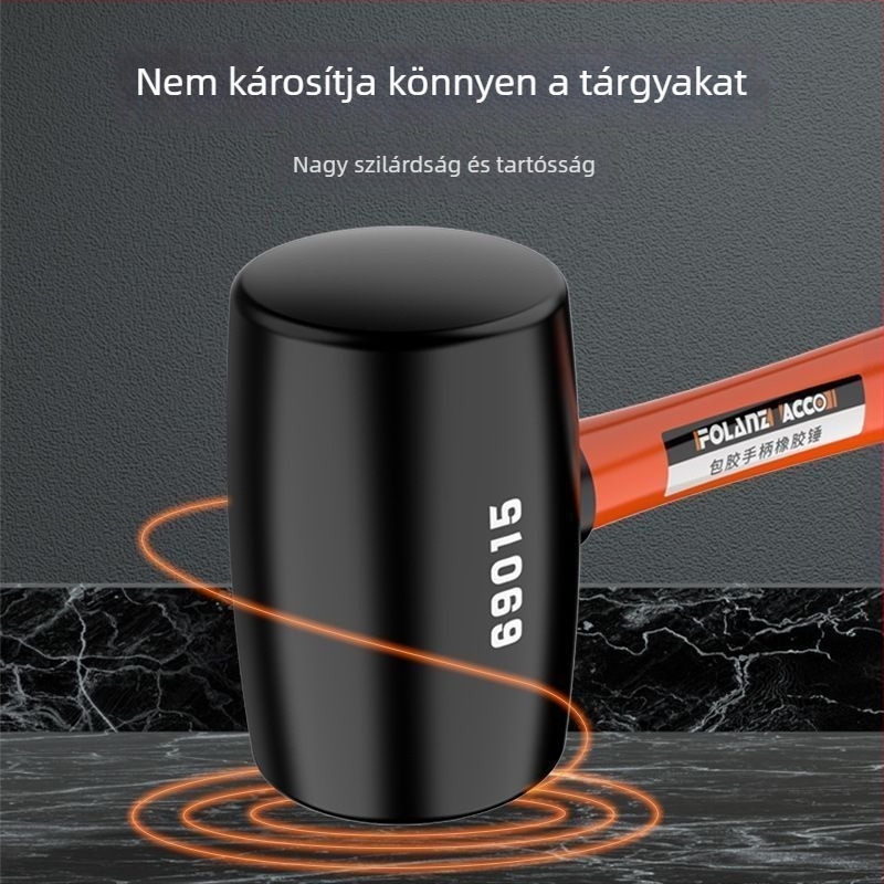 Gumikalapács csempefelrakáshoz – nagy padlóburkoló eszköz
