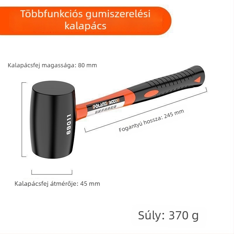 Gumikalapács csempefelrakáshoz – nagy padlóburkoló eszköz