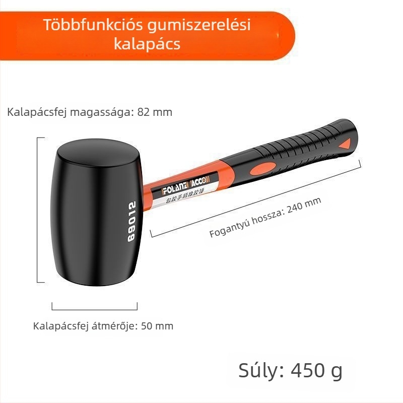 Gumikalapács csempefelrakáshoz – nagy padlóburkoló eszköz